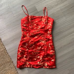 Kimono style mini dress
